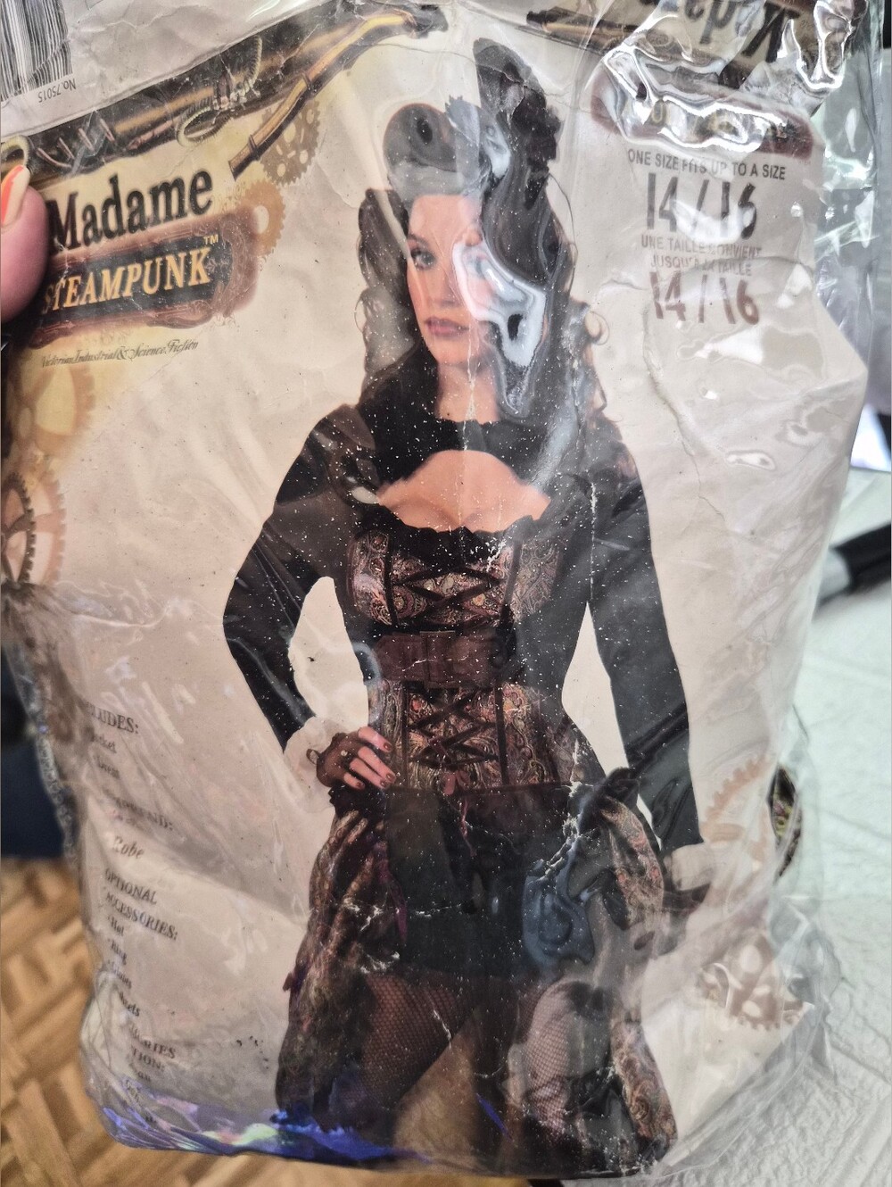 Vintage 2015 Women's Sexy Steampunk Corset Costume Cosplay Halloween size 14/16
